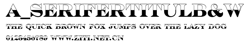 a_SeriferTitulB&W.ttf字體轉換器圖片