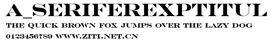 a_SeriferExpTitul.ttf字體轉換器圖片