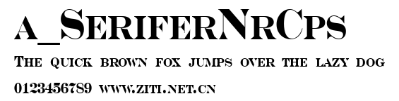 a_SeriferNrCps.ttf字體轉換器圖片