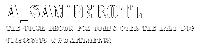 a_SamperOtl.ttf字體轉換器圖片