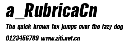 a_RubricaCn.ttf字體轉換器圖片