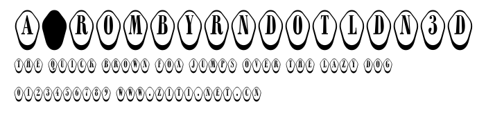 a_RombyRndOtlDn3D.ttf字體轉換器圖片