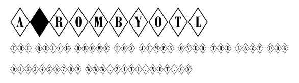 a_RombyOtl.ttf字體轉換器圖片