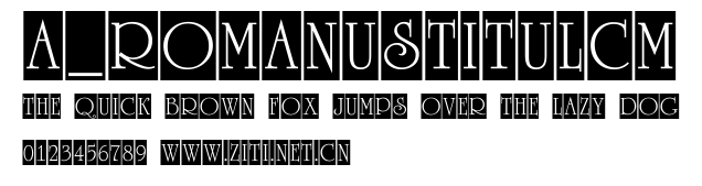 a_RomanusTitulCm.ttf字體轉換器圖片