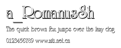 a_RomanusSh.ttf字體轉換器圖片