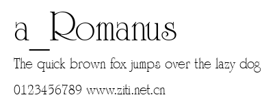 a_Romanus.ttf字體轉換器圖片