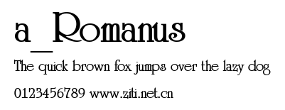 a_Romanus.ttf字體轉換器圖片