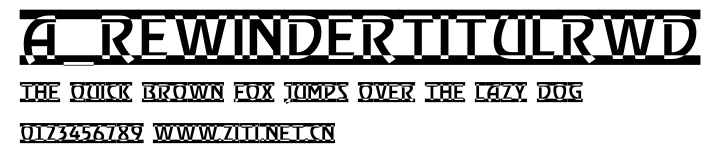 a_RewinderTitulRwD.ttf字體轉換器圖片