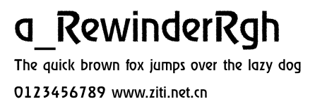 a_RewinderRgh.ttf字體轉換器圖片