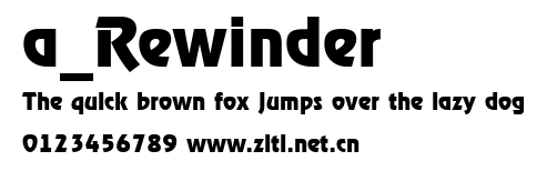 a_Rewinder.ttf字體轉換器圖片
