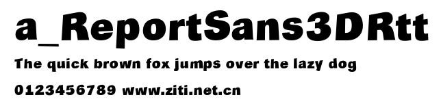 a_ReportSans3DRtt.ttf字體轉換器圖片