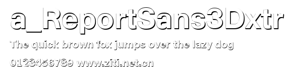 a_ReportSans3Dxtr.ttf字體轉換器圖片