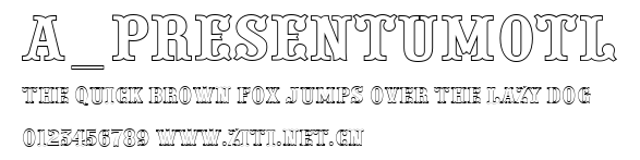 a_PresentumOtl.ttf字體轉換器圖片