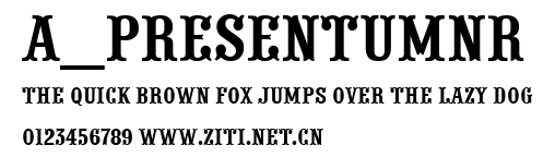 a_PresentumNr.ttf字體轉換器圖片