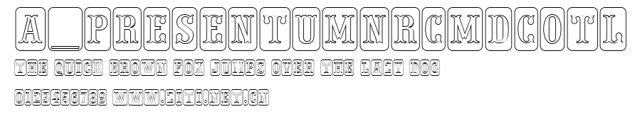 a_PresentumNrCmDcOtl.ttf字體轉換器圖片