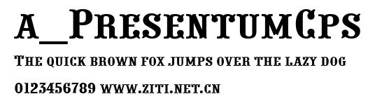a_PresentumCps.ttf字體轉換器圖片