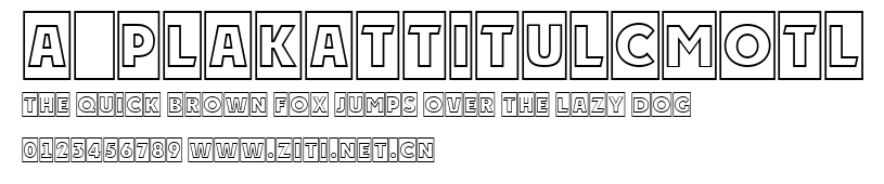 a_PlakatTitulCmOtl.ttf字體轉換器圖片