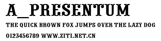 a_Presentum.ttf字體轉換器圖片