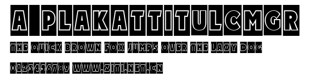 a_PlakatTitulCmGr.ttf字體轉換器圖片
