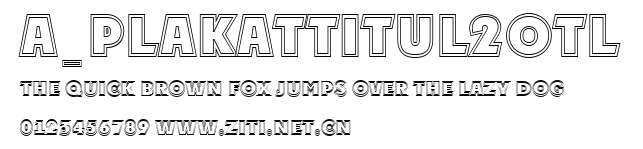 a_PlakatTitul2Otl.ttf字體轉換器圖片