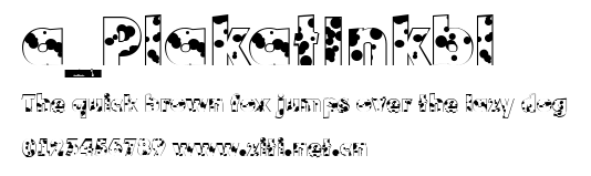 a_PlakatInkbl.ttf字體轉換器圖片