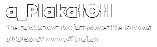 a_PlakatOtl.ttf字體轉換器圖片
