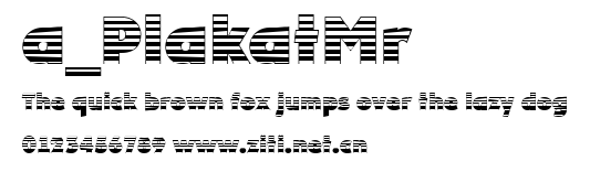 a_PlakatMr.ttf字體轉換器圖片