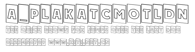 a_PlakatCmOtlDn.ttf字體轉換器圖片