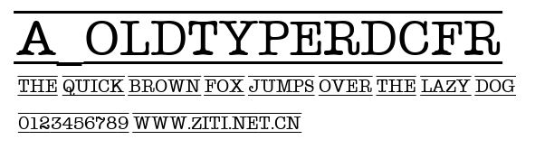 a_OldTyperDcFr.ttf字體轉換器圖片