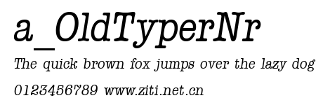 a_OldTyperNr.ttf字體轉換器圖片