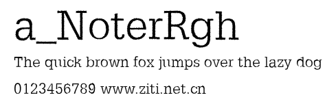 a_NoterRgh.ttf字體轉換器圖片