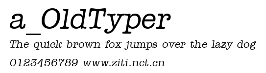 a_OldTyper.ttf字體轉換器圖片