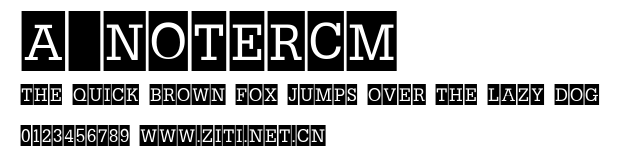 a_NoterCm.ttf字體轉換器圖片