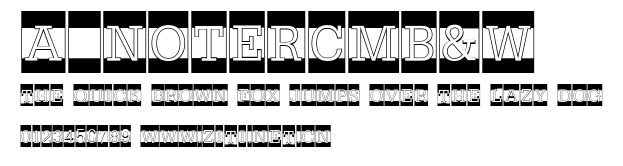 a_NoterCmB&W.ttf字體轉換器圖片
