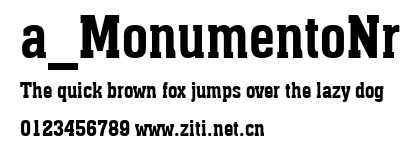 a_MonumentoNr.ttf字體轉換器圖片