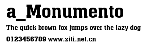 a_Monumento.ttf字體轉換器圖片
