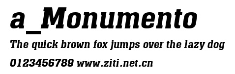 a_Monumento.ttf字體轉換器圖片