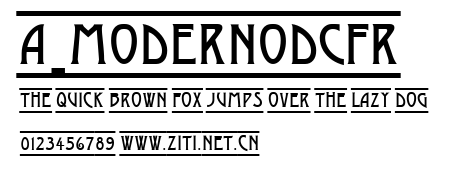 a_ModernoDcFr.ttf字體轉換器圖片
