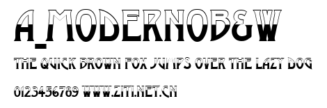 a_ModernoB&W.ttf字體轉換器圖片