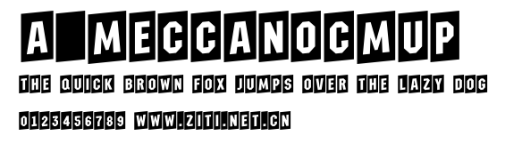 a_MeccanoCmUp.ttf字體轉換器圖片