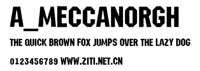 a_MeccanoRgh.ttf字體轉換器圖片