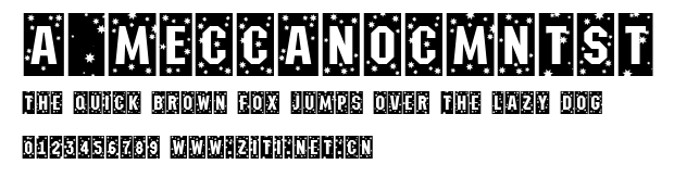a_MeccanoCmNtSt.ttf字體轉換器圖片