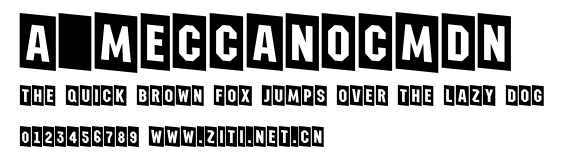 a_MeccanoCmDn.ttf字體轉換器圖片