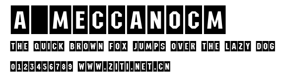 a_MeccanoCm.ttf字體轉換器圖片