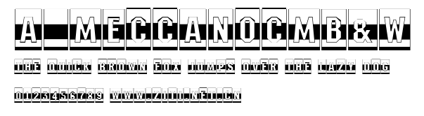 a_MeccanoCmB&W.ttf字體轉換器圖片