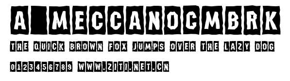 a_MeccanoCmBrk.ttf字體轉換器圖片