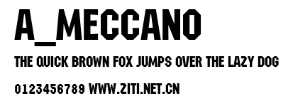 a_Meccano.ttf字體轉換器圖片