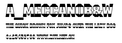 a_MeccanoB&W.ttf字體轉換器圖片
