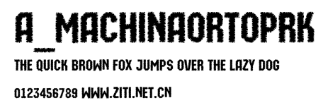 a_MachinaOrtoPrk.ttf字體轉換器圖片