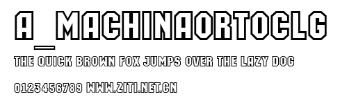 a_MachinaOrtoClg.ttf字體轉換器圖片